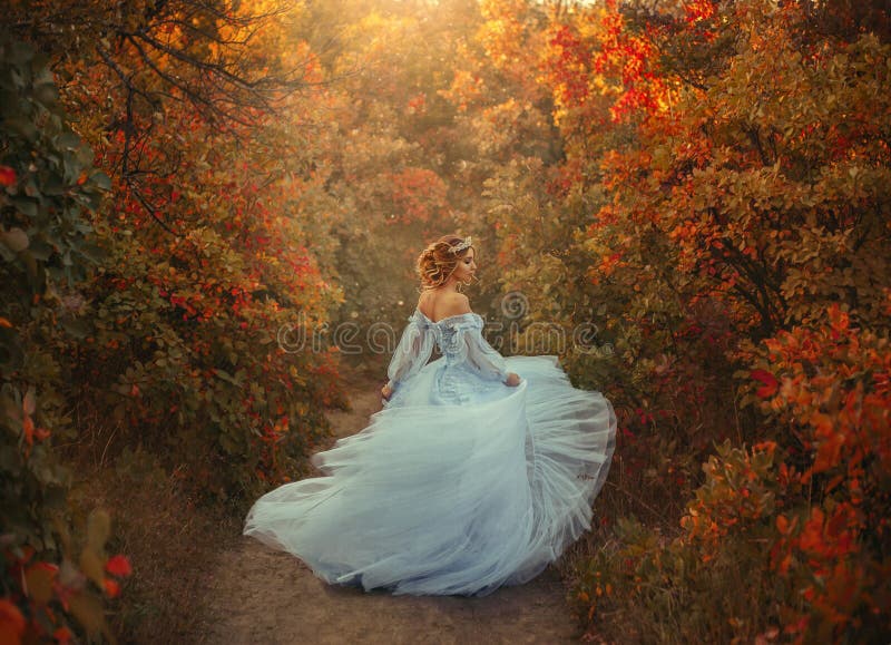 Princess in the autumn garden royalty free stock images Princess in the autumn garden royalty free stock images