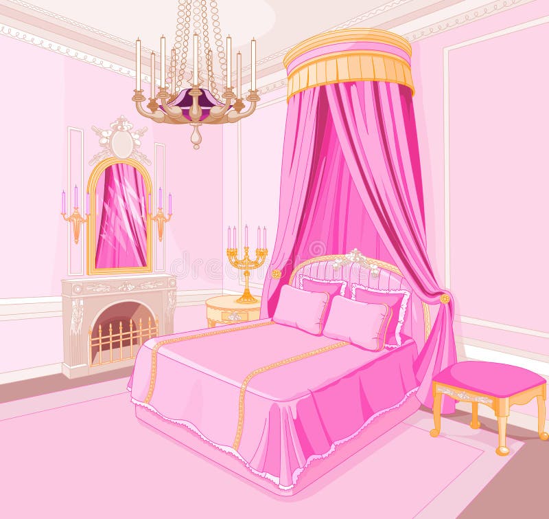 Princess bedroom stock vector. Illustration of decoration - 30805891 Princess bedroom stock vector. Illustration of decoration - 30805891