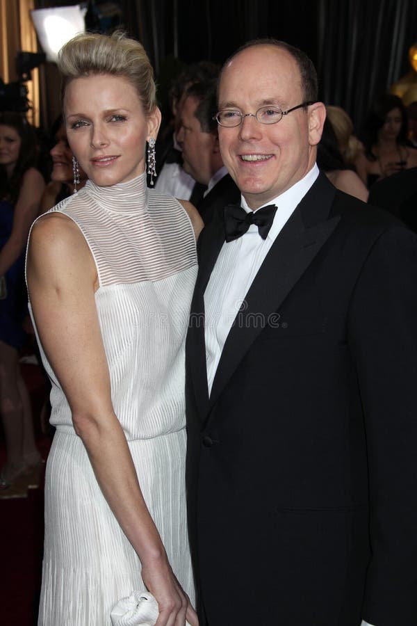 LOS ANGELES - FEB 26: Princess Charlene and Prince Albert II of Monaco arrives at the 84th Academy Awards at the Hollywood & Highland Center on February 26, 2012 in Los Angeles, CA. LOS ANGELES - FEB 26: Princess Charlene and Prince Albert II of Monaco arrives at the 84th Academy Awards at the Hollywood & Highland Center on February 26, 2012 in Los Angeles, CA