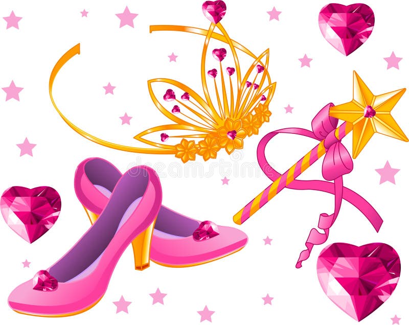 Princess Collectibles stock illustration