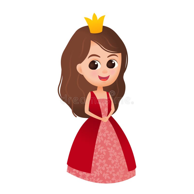 Cute Anime Princess Icon User Avatar Stock Vector - Illustration of  costume, child: 255429615