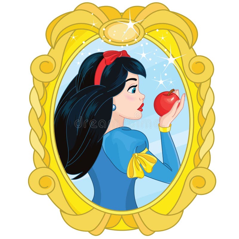 Download Princess Snow White And The Poisoned Apple Stock Vector ...