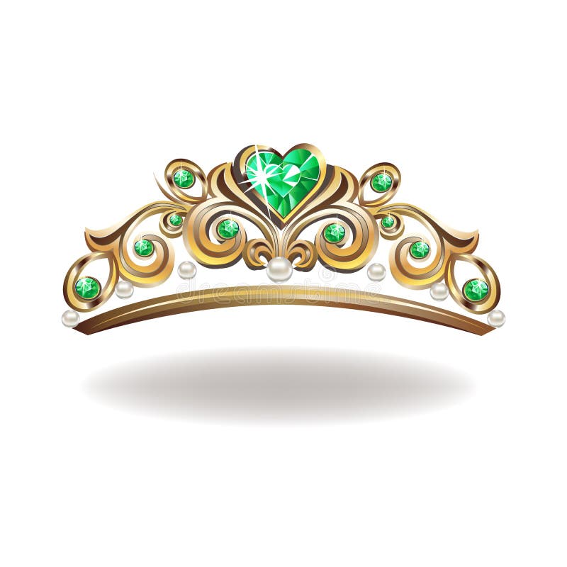 Princess Crown Pearls Pink Stock Illustrations 137 Princess Crown