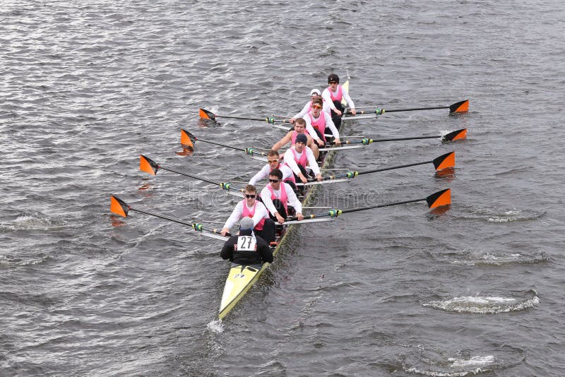 Princeton compete na cabeça do Eights mestre de Charles Regatta Men fotos de stock royalty free Princeton compete na cabeça do Eights mestre de Charles Regatta Men fotos de stock royalty free