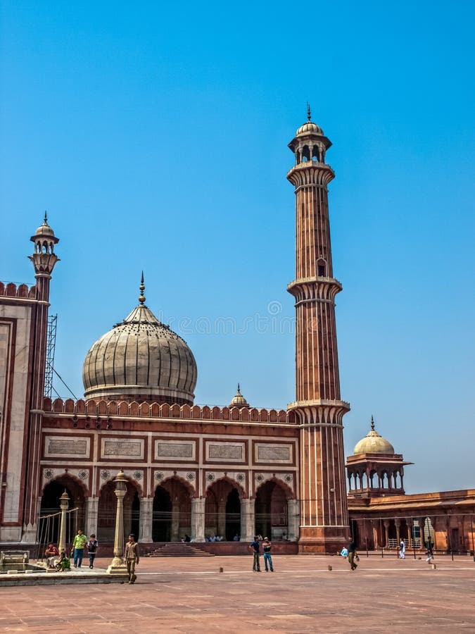 Principal Mosque Jama Masjid, Delhi Editorial Photo - Image of india