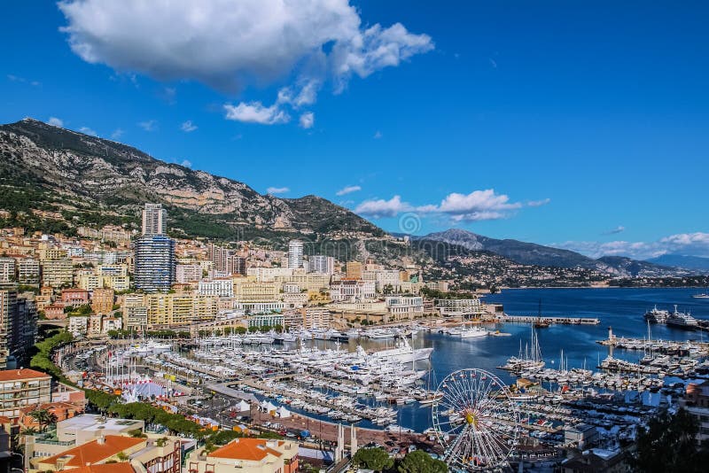 Principaute of monaco and monte carlo royalty free stock photos Principaute of monaco and monte carlo royalty free stock photos