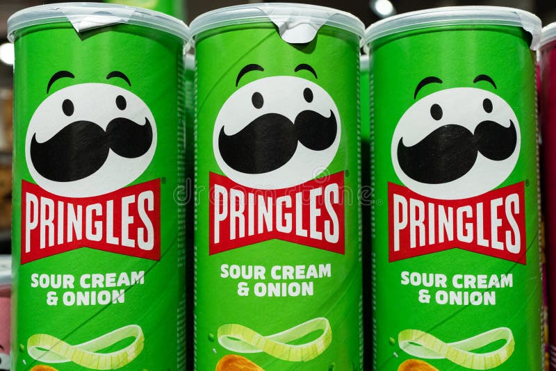 Pringles Chips Pack with a New Logo. Pringles is a Brand of Potato ...