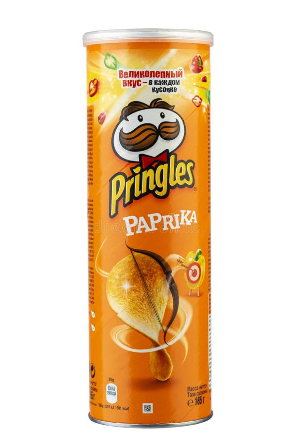 Pringles Chips Packing on White Background. Insulated Packaging for ...