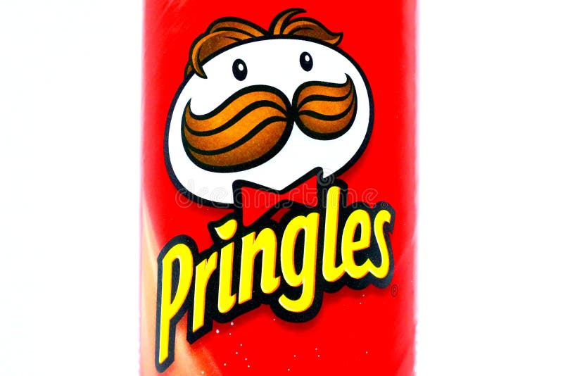 PRINGLES Original, Potato Chips on White Background Editorial Image