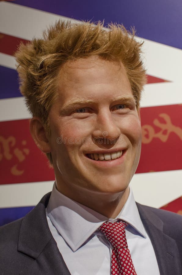 Prince harry in the famous wax museum Madame tussauds london, england. Prince harry in the famous wax museum Madame tussauds london, england