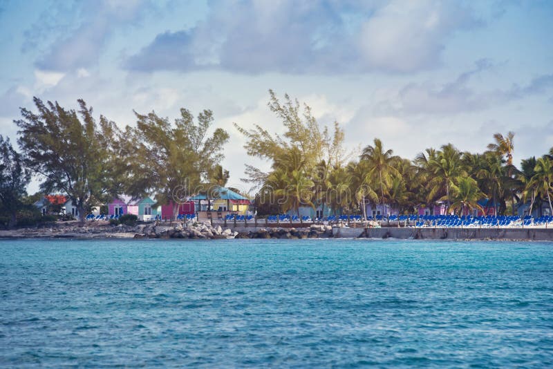 Prinses Cays in de Bahamas stock afbeeldingen Prinses Cays in de Bahamas stock afbeeldingen