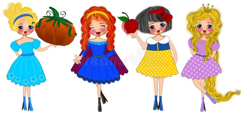 Prinses Fashion vector illustratie Prinses Fashion vector illustratie