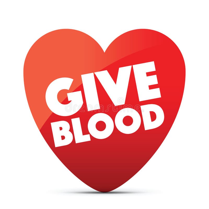 A give blood heart royalty free illustration
