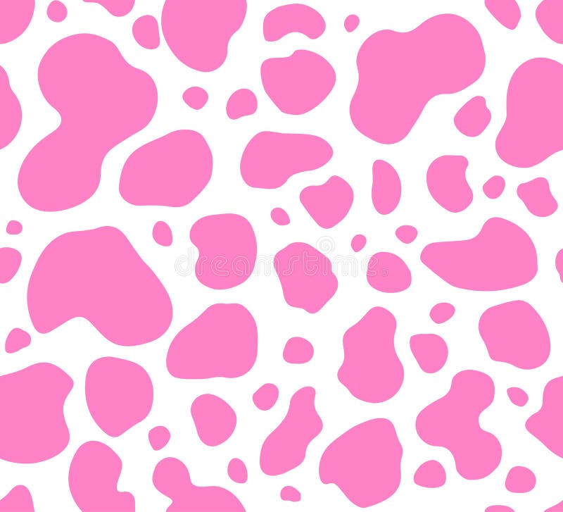 Aesthetic Pink Cow Print Wallpaper