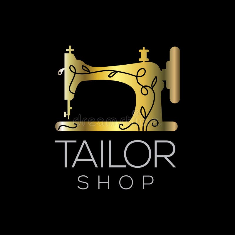 Tailor Vector Logo. Sewing Machine Logo Template. Fashion Logo Stock ...