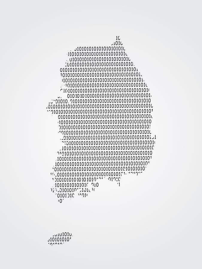 South Korea vector map illustration using binary codes on white background to mean advancement of digital technology vector illustration South Korea vector map illustration using binary codes on white background to mean advancement of digital technology vector illustration
