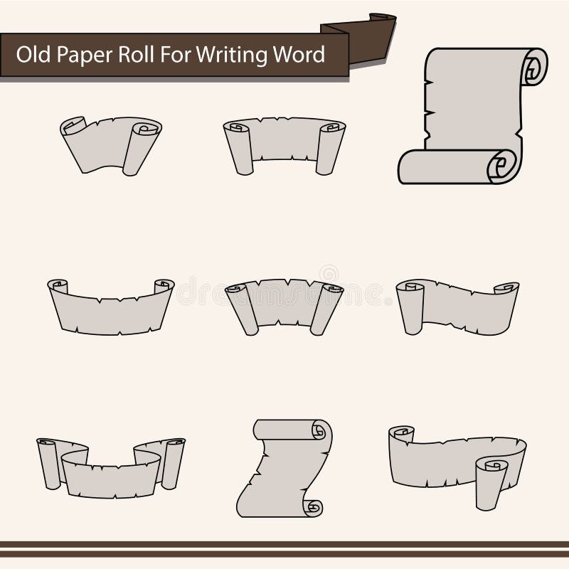 Old Roll Paper Stock Illustrations – 11,629 Old Roll Paper Stock  Illustrations, Vectors & Clipart - Dreamstime