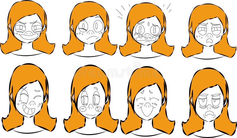 Character creation set with various views, face emotions, lip sync, poses and gestures. Separate Parts of body. Cartoon style, fla stock illustration Character creation set with various views, face emotions, lip sync, poses and gestures. Separate Parts of body. Cartoon style, fla stock illustration