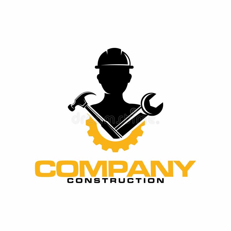 Construction Worker Or Engineer Icon Image Stock Vector - Illustration ...