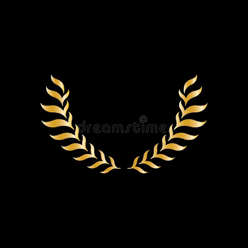 Laurel Leaves Ribbon Icon Stock Vector (Royalty Free) 392855431