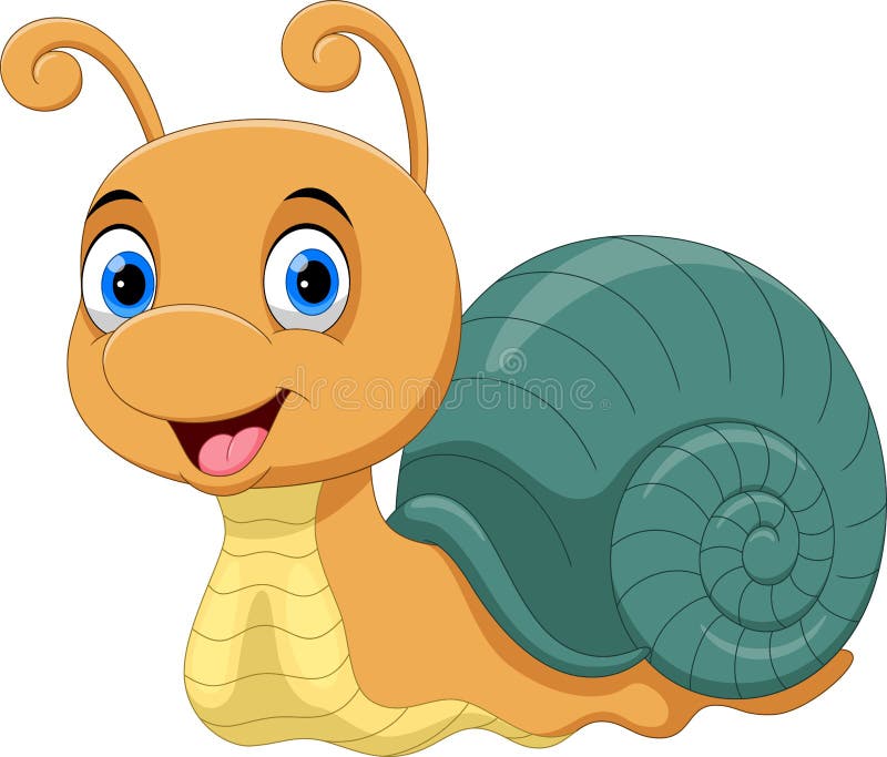 Illustration of Cute Snail Cartoon Smiles Stock Illustration - Illustration of creep, painting: 139432305 Illustration of Cute Snail Cartoon Smiles Stock Illustration - Illustration of creep, painting: 139432305