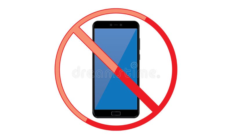 Off Mobile Sign Switch Off Phone Icon No Phone Allowed Mobile Warning Symbol vector illustration