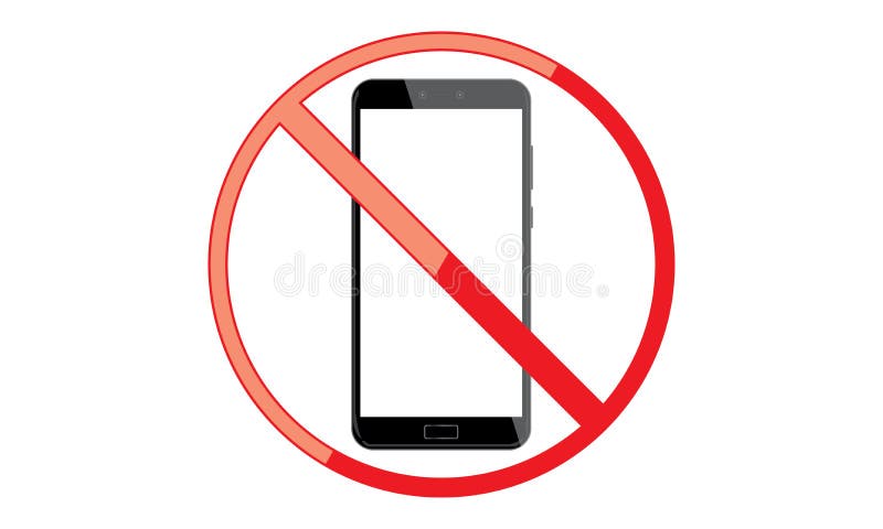 Off Mobile Sign Switch Off Phone Icon No Phone Allowed Mobile Warning Symbol vector illustration