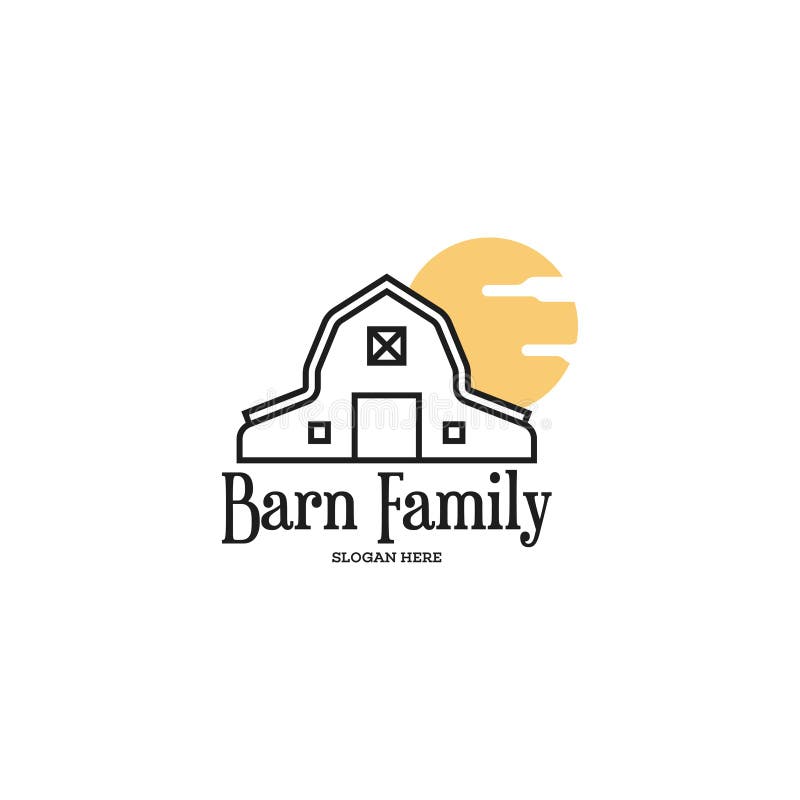 Barn Logo Concept. Warehouse Logo Vector Stock Illustration