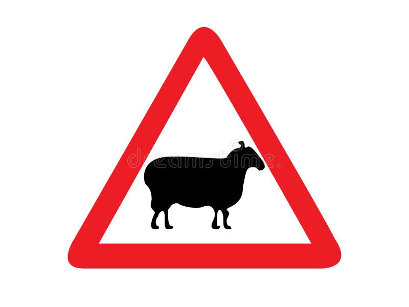 Crossroads warning of traffic signs Vector royalty free illustration