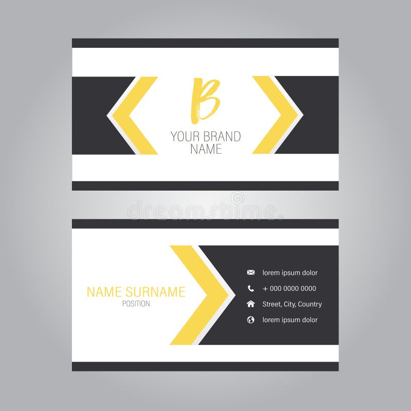 Modern business card design template vector illustration Modern business card design template vector illustration
