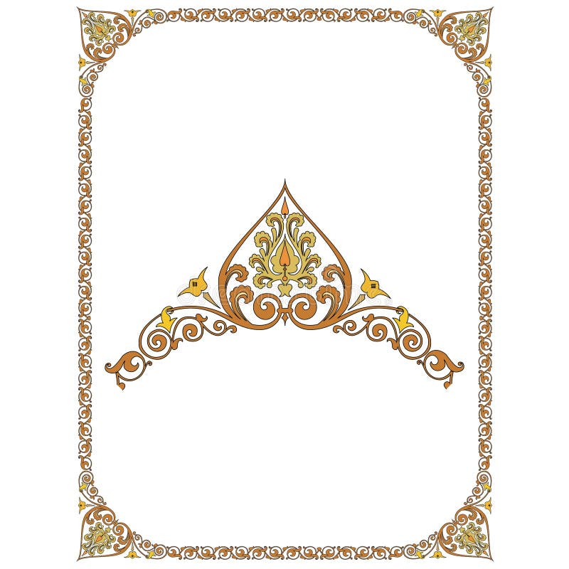 Old World Borders Vector - Tiled frame in plant leaves and flowers Framework Decorative Elegant style