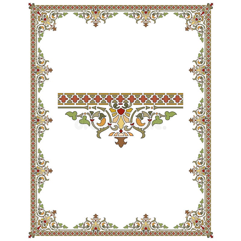 Old World Borders Vector - Tiled frame in plant leaves and flowers Framework Decorative Elegant style