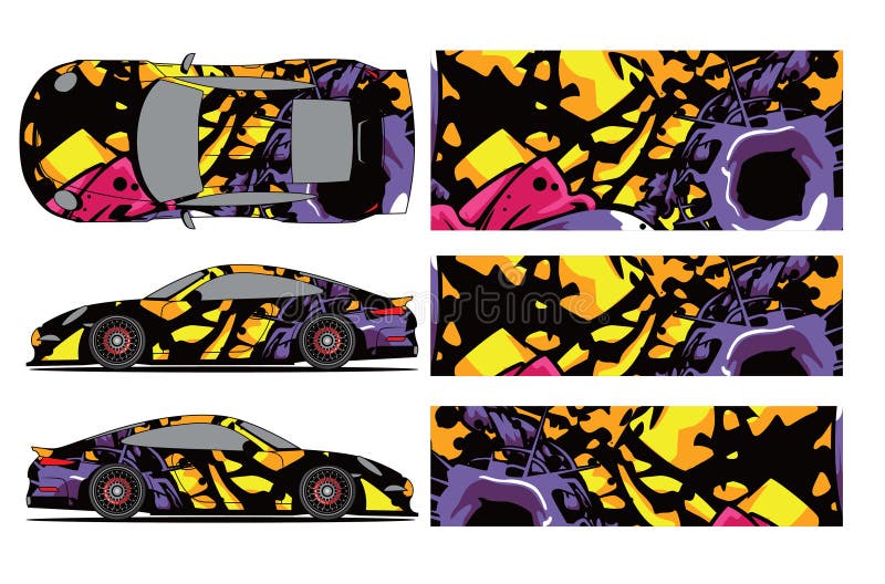 Download Car Decal Vector, Grunge Abstract Designs For Vehicle ...
