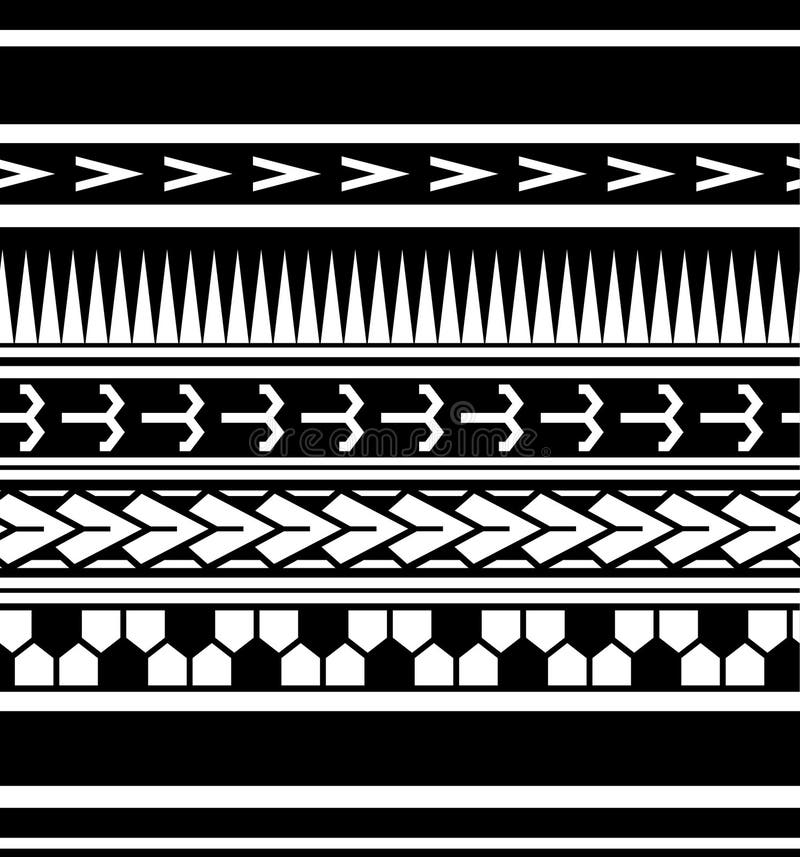 Polynesian Tribal Tattoo Designs, Polynesian Armband or Forearm Make a Stencil  Tattoo. Design Tribe Border. Stock Vector - Illustration of black, vector:  144506468
