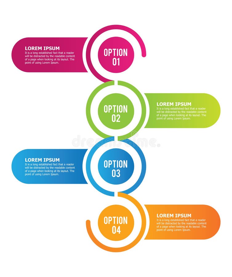 Colorful vector template with infographic elements and the steps to success vector illustration Colorful vector template with infographic elements and the steps to success vector illustration