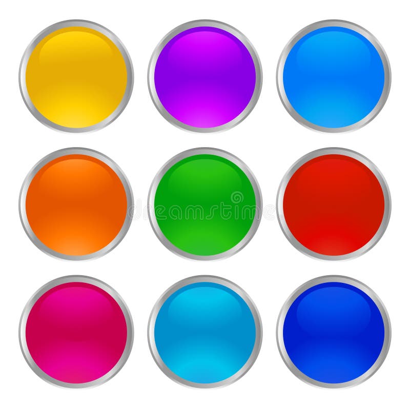 Buttons Glass Shiny new vector vector illustration Buttons Glass Shiny new vector vector illustration