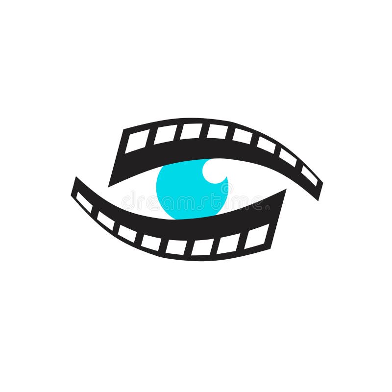 Eye Film Icon Logo Vector Illustration Design Stock Illustration ...