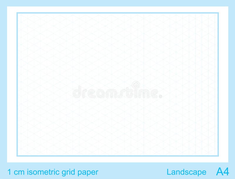 How can I draw isometric dot paper with a scale size of 1cm with