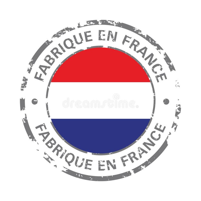Made in france flag metal icon Royalty Free Vector Image