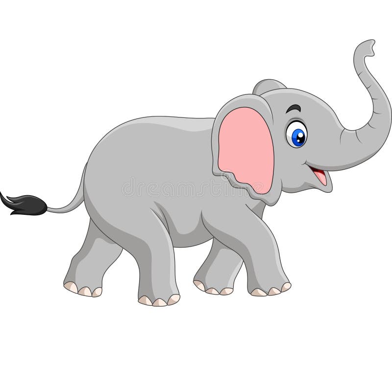 Cartoon Elephant Isolated on White Background Stock Vector - Illustration of character, comic: 148916113 Cartoon Elephant Isolated on White Background Stock Vector - Illustration of character, comic: 148916113