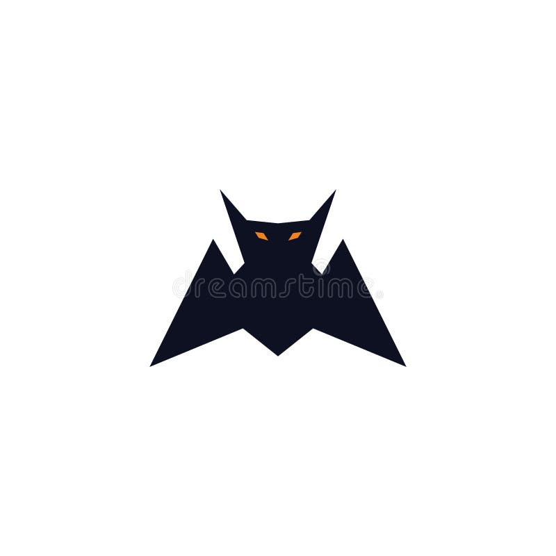 Little evil flying bat illustrations vector illustration