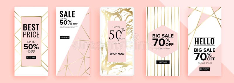 Trendy editable template for social networks stories, vector illustration. Design backgrounds for social media. stock illustration Trendy editable template for social networks stories, vector illustration. Design backgrounds for social media. stock illustration