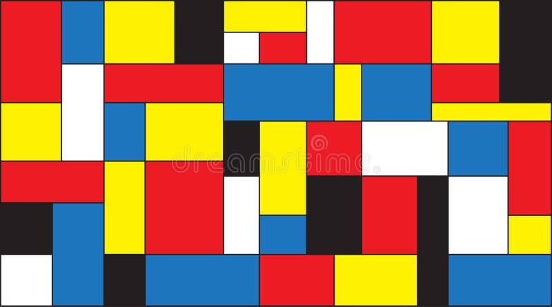 Download Mondrian Background Retro Print Stock Vector ...