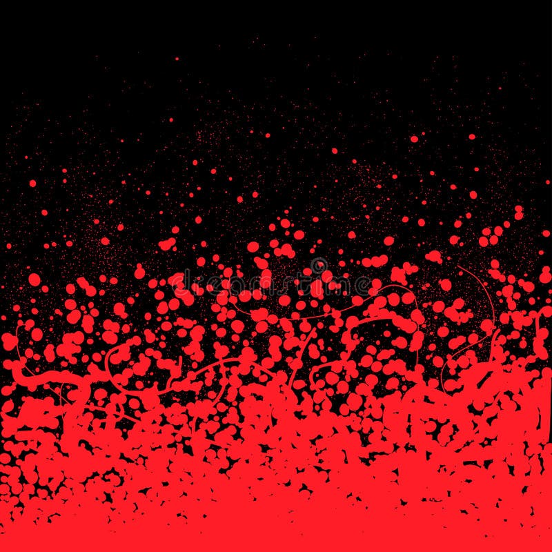 Splattered red paint stock illustration. Illustration of splatter