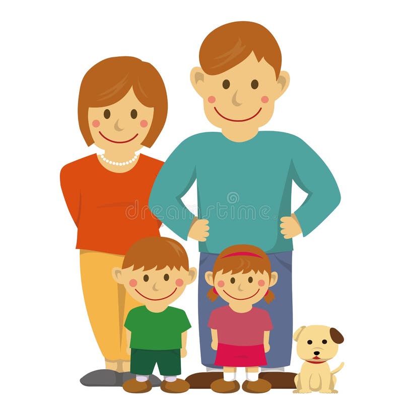 Nuclear family cartoon hires stock photography and images  Alamy