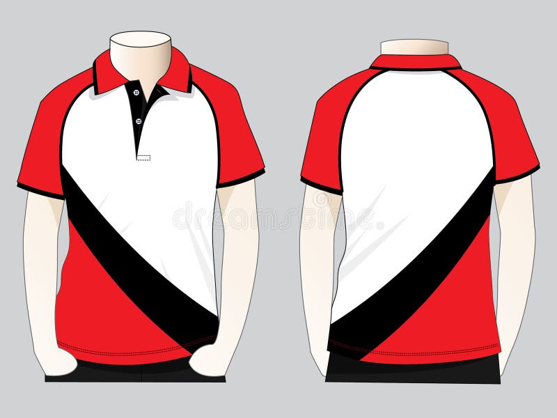 Slope Shoulder Polo Shirt Design Vector Stock Vector - Illustration of ...