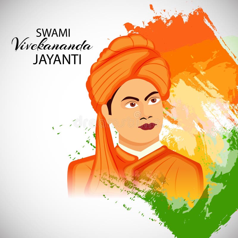 Download this stock vector: Swami Vivekananda great Indian philosopher.  happy republic day India vector a… | Vector art, Pencil drawing images,  Pencil sketch images
