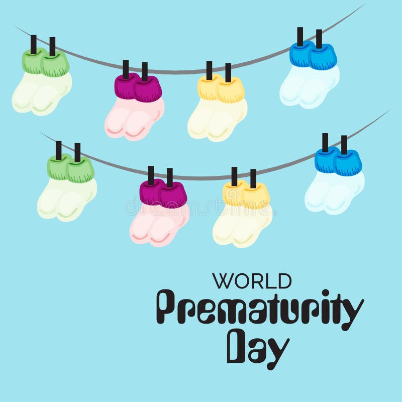 World Prematurity Day stock illustration. Illustration of graphic