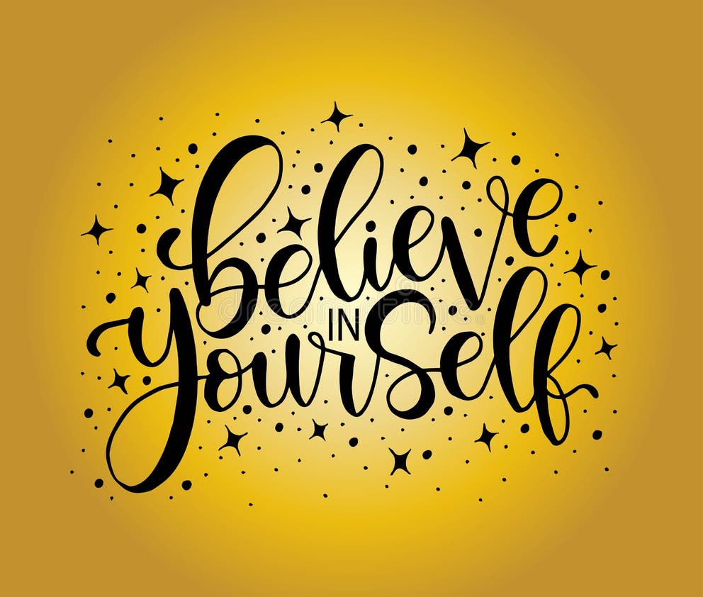 Be Yourself, Hand Lettering Inscription Text, Motivation and Inspiration Positive Quote Stock Vector - Illustration of... 