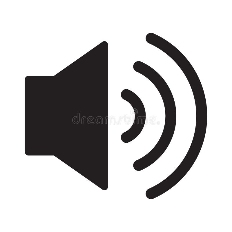 Sound icon. Volume vector image. Speaker icon vector royalty free illustration